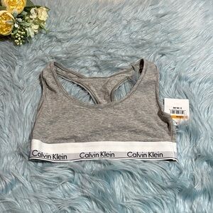 NWT Calvin Klein Heather Gray Bralette sz S